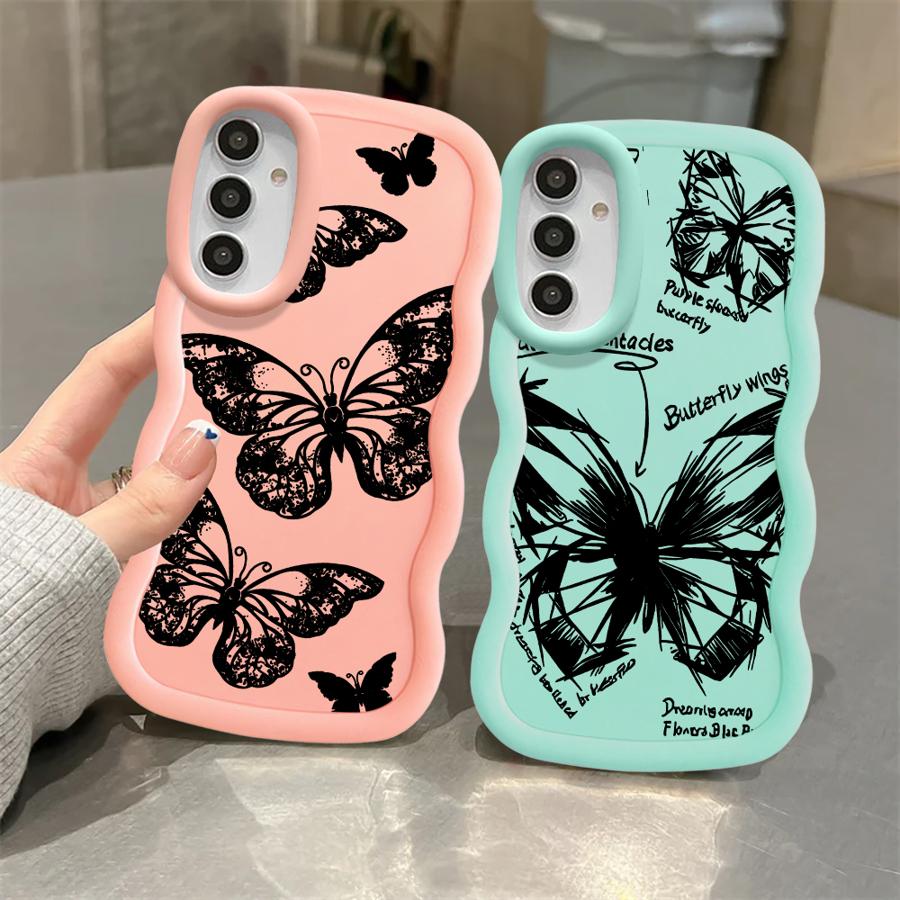 Butterfly Case for Samsung Galaxy A12 A11 A15 A14 A36 A13 A21s A33 A35 A26 A34 A16 Soft Phone Cover
