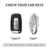 Funda para Llave de Coche para Hyundai Kona Ev Grandeur GN7 2023 IONIQ 6 Funda de Piel para Llave de Coche Accesorios