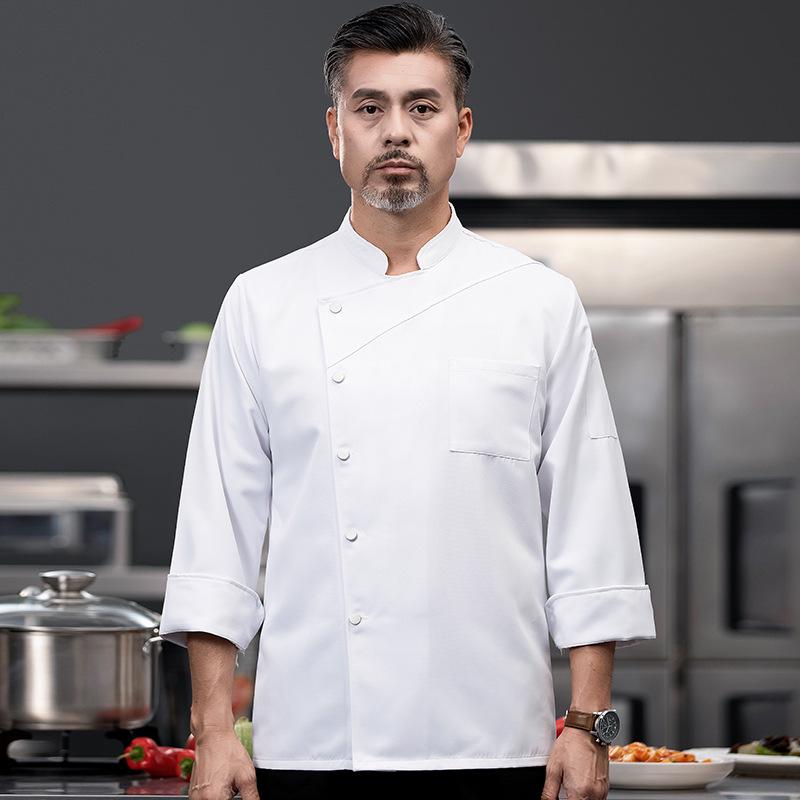 

Unisex Chef Workwear: Long Sleeve Kitchen & Pastry Uniform for Hotel & Restaurant XXL белый