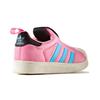 Adidas Originals Superstar 360 Casual Durable Non-Slip Low-Top Kids Skate Shoes Kids Sneakers Pink Blue BY9927