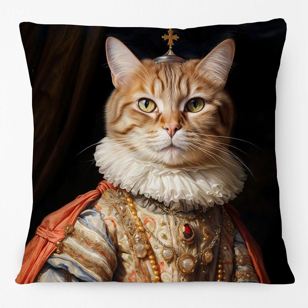 Vintage Royal Bird Parrot Duck Cat Goat Cushion Cover Bedroom Decorative Pillow Case