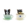 Cute Simulation Teacup Cat and Dog Mini Animal Miniature Landscape Decoration Garden Bonsai Decoration Gift Toy Cake decoration Figure