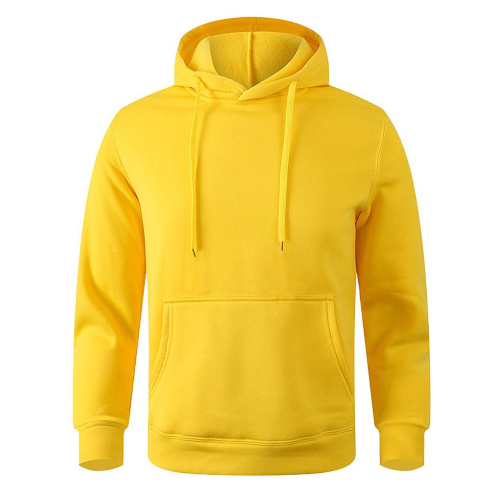 Pánská a dámská teplá mikina ležérní jednobarevná streetwear pulovry sport fitness kapsa mikiny s kapucí vícebarevná