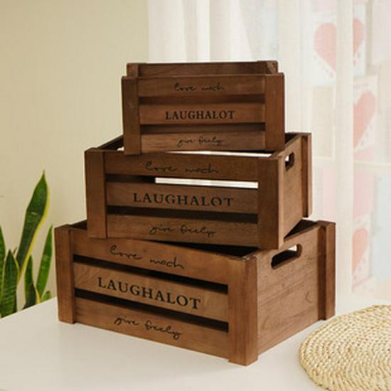 Cassa di Stoccaggio in Legno Vintage Usurata: Espositore Decorativo per Oggetti Vari e Scatola Cornice per Matrimonio
