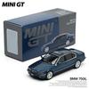 MINI GT 1:64 BMW 750IL 3D Симуляція Литий Модель Автомобіля, Святковий Подарунок-Іграшка для Хлопчиків, Предмет Колекції та Декору для Дорослих.