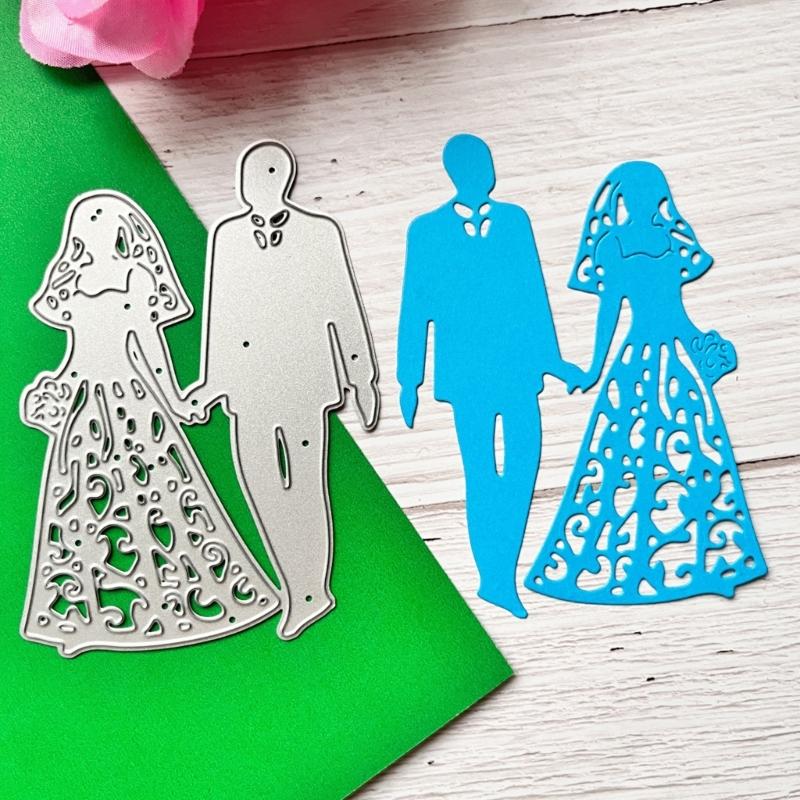 Wedding Themed Embossing Die Cuts Wedding Couple Embossing Cutting Dies