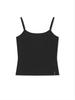 [Matinkim] 3/4 Sleeve Top & Tank Layered Set in Black