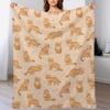 Sand Cats Throw Blanket Foldable Soft Warm Blanket for Outdoor Use