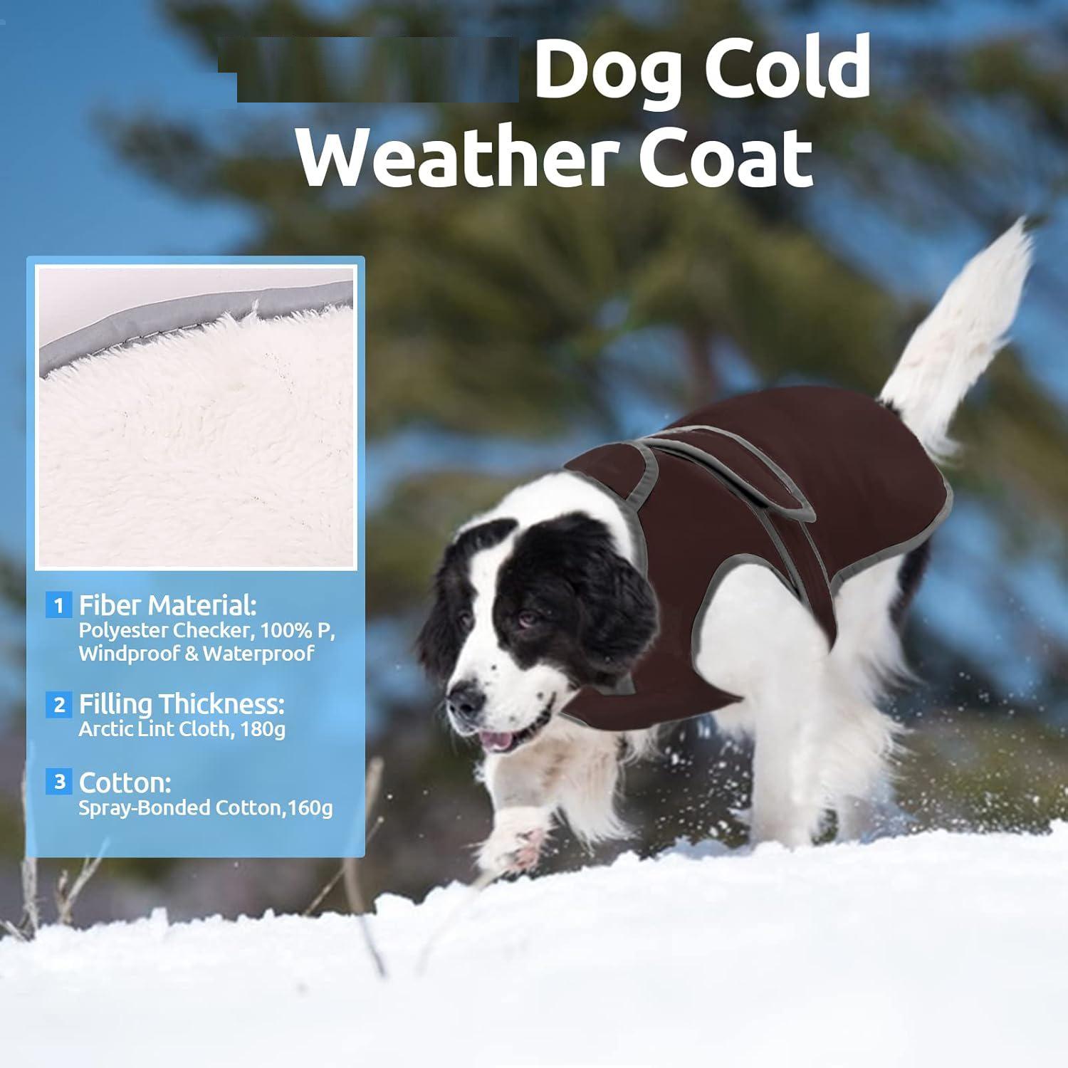 

Thick Warm Cotton Vest for Medium & Large Dogs, Cats - Autumn/Winter Style XS темно-коричневого