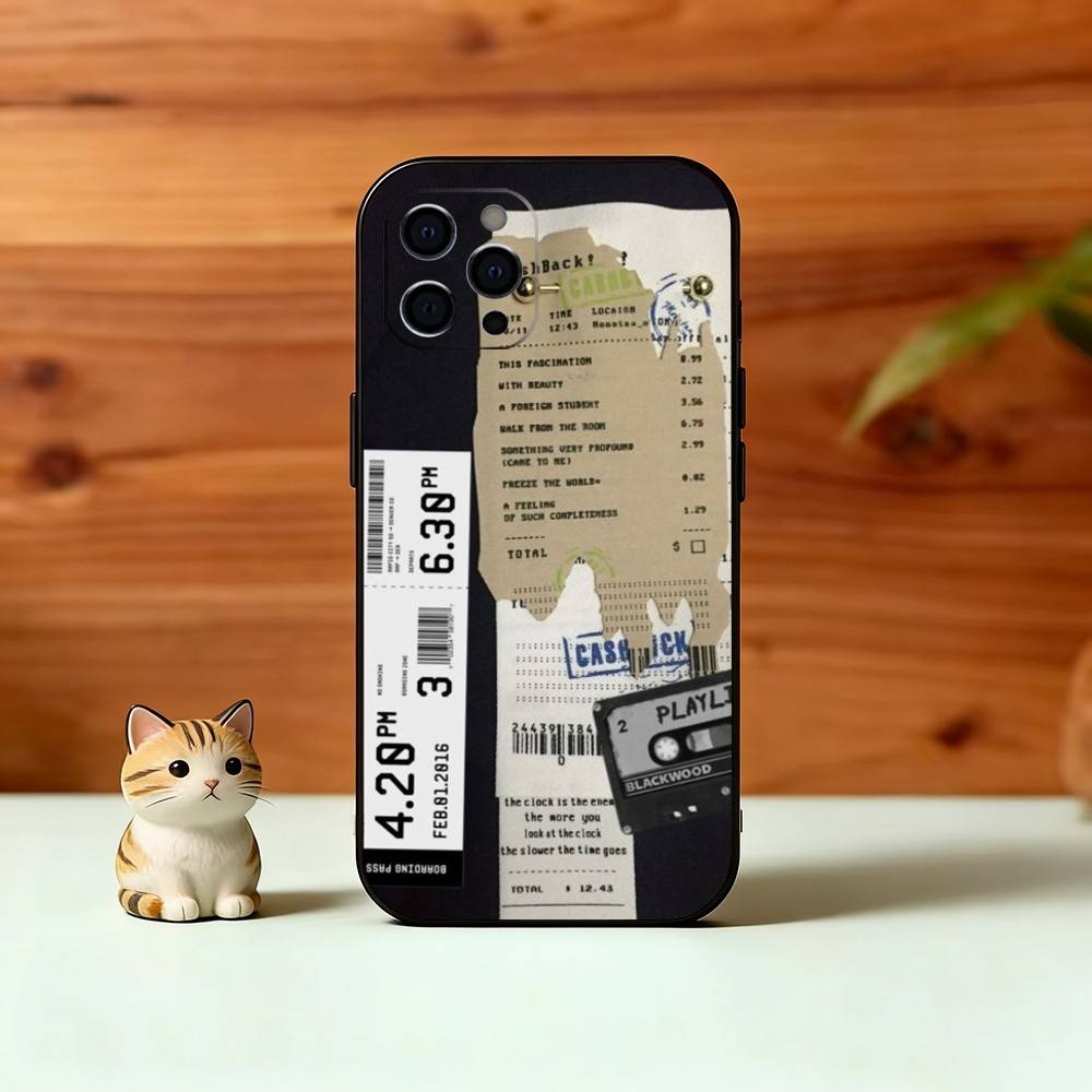 Vintage Newspaper Print Phone Case Silicone Soft For IPhone 17 16 15 14 13 12 11 X XR Plus Pro Max Plus