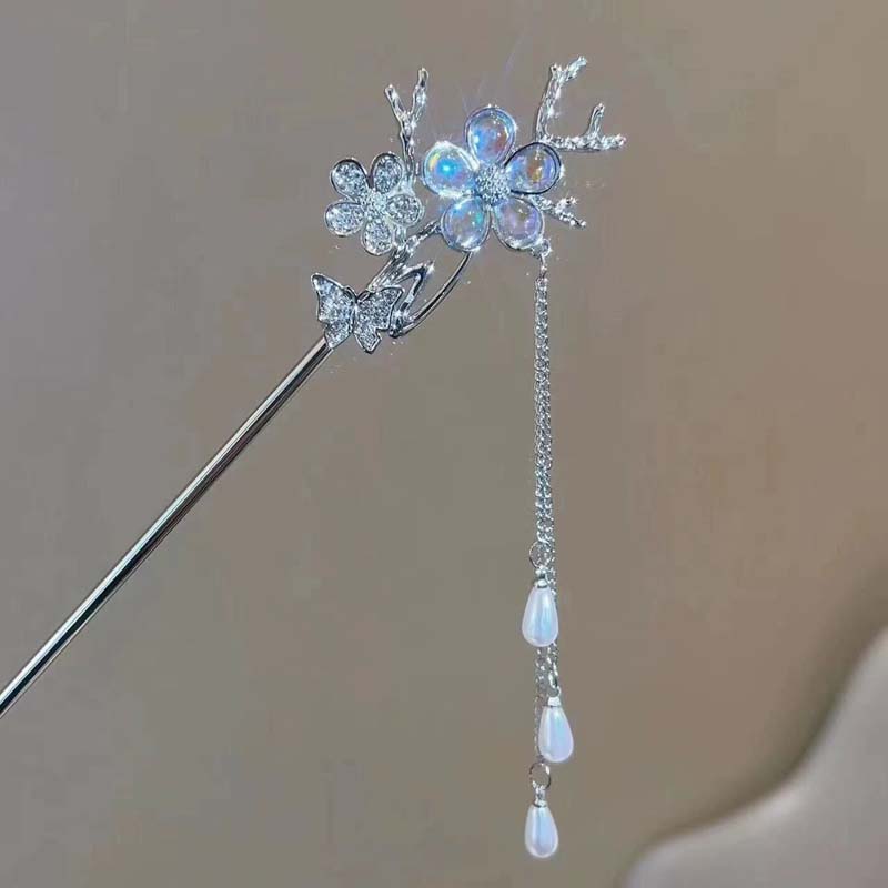 Vintage Chinese Style Hairpins Handmade Hair Stick Women Metal Hair Fork Hair Chopsticks Woman Girls Jewelry Accessories