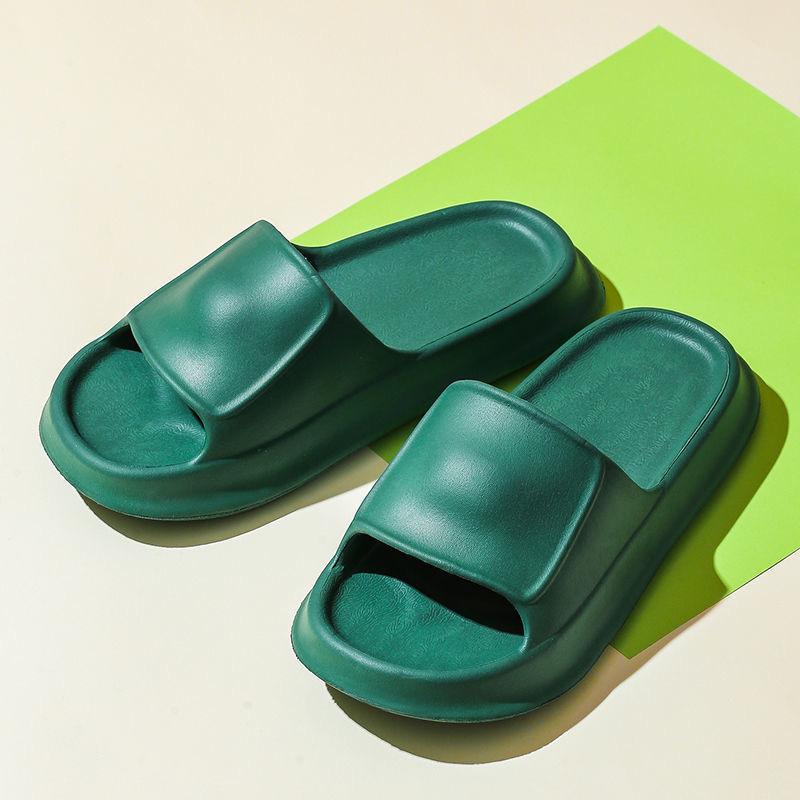 Summer Home Thick-soled Slippers Female Couple Bathroom Bathing Thick Soft Bottom Indoor Wear Sandals and Slippers for Women
