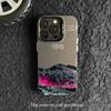 Snow Mountain Scenery iPhone 16 Pro Max Phone Case, New Color Silver 15/14mm Personalized IMD Drop-Proof Case 13