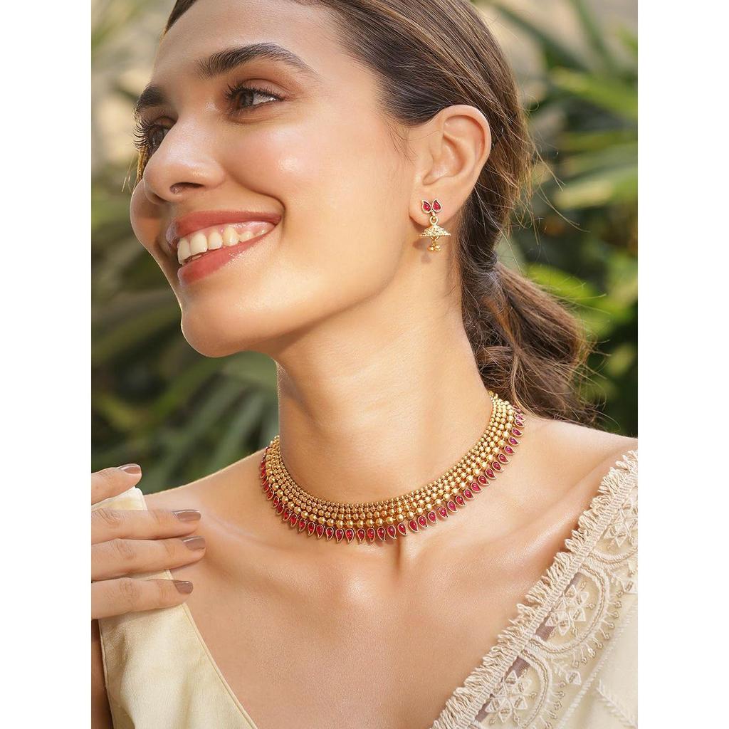 Halsketten-Set Traditioneller Stilvoller Schmuck Geschenk für Damen & Mädchen