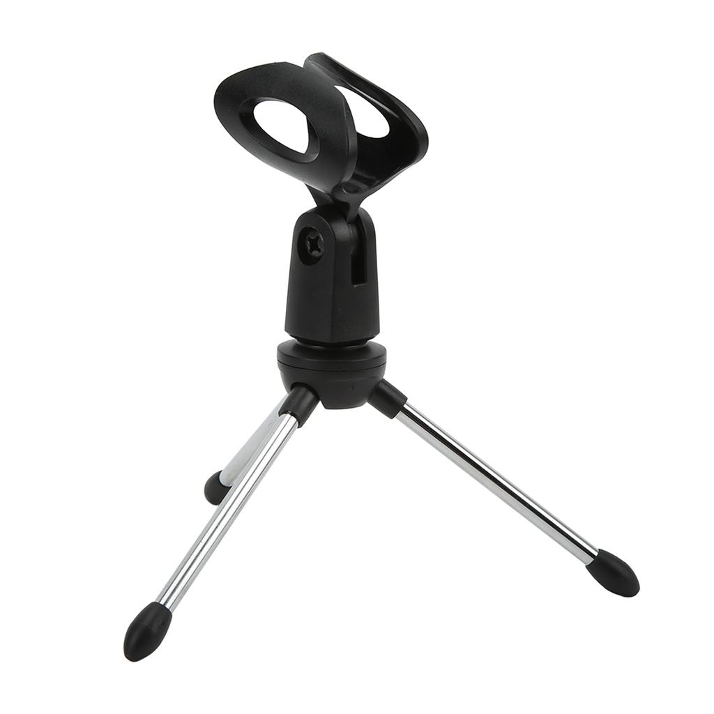 Desktop Microphone Mic Stand Holder Bracket Adjustable Table Microphone Holder with Mic Clip for Conference Live