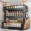 Multifunctional 3-Tier Kitchen Countertop Storage Rack