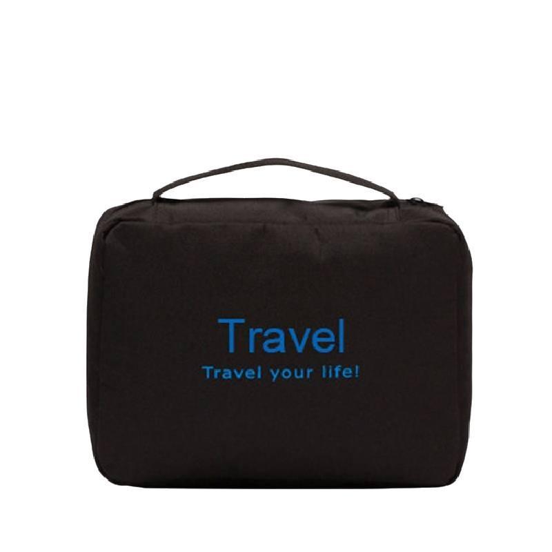 New Korean Style Travel Toiletry Bag Foldable Waterproof Letter Toiletry Bag