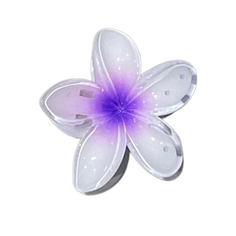 Vintage Gradient Farge Blomst Hårklype Hai-klemme Hodeplagg For Kvinner Jente Søt Floral Søt Hårtilbehør