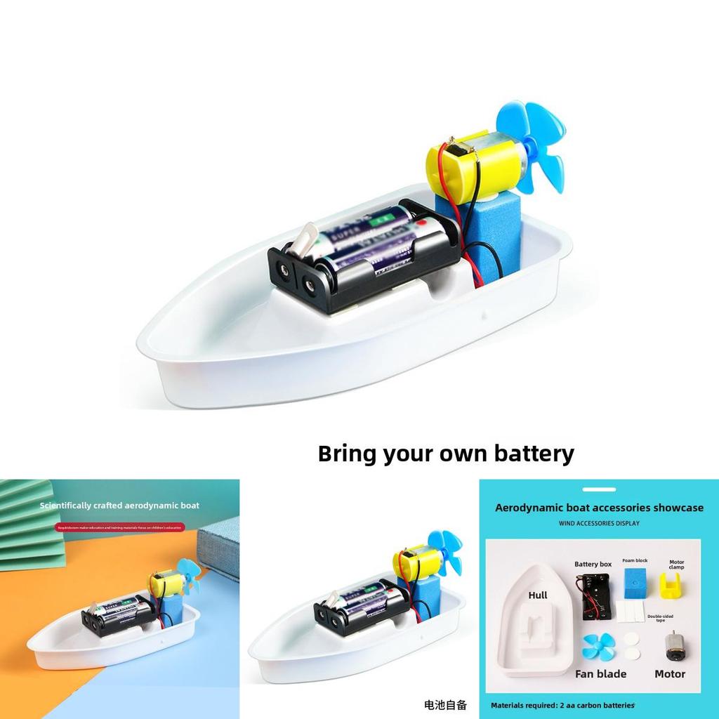 Self Made Electric Boat Assembly Material Set Children Educational Toys For Kids Science Learning And Creativity