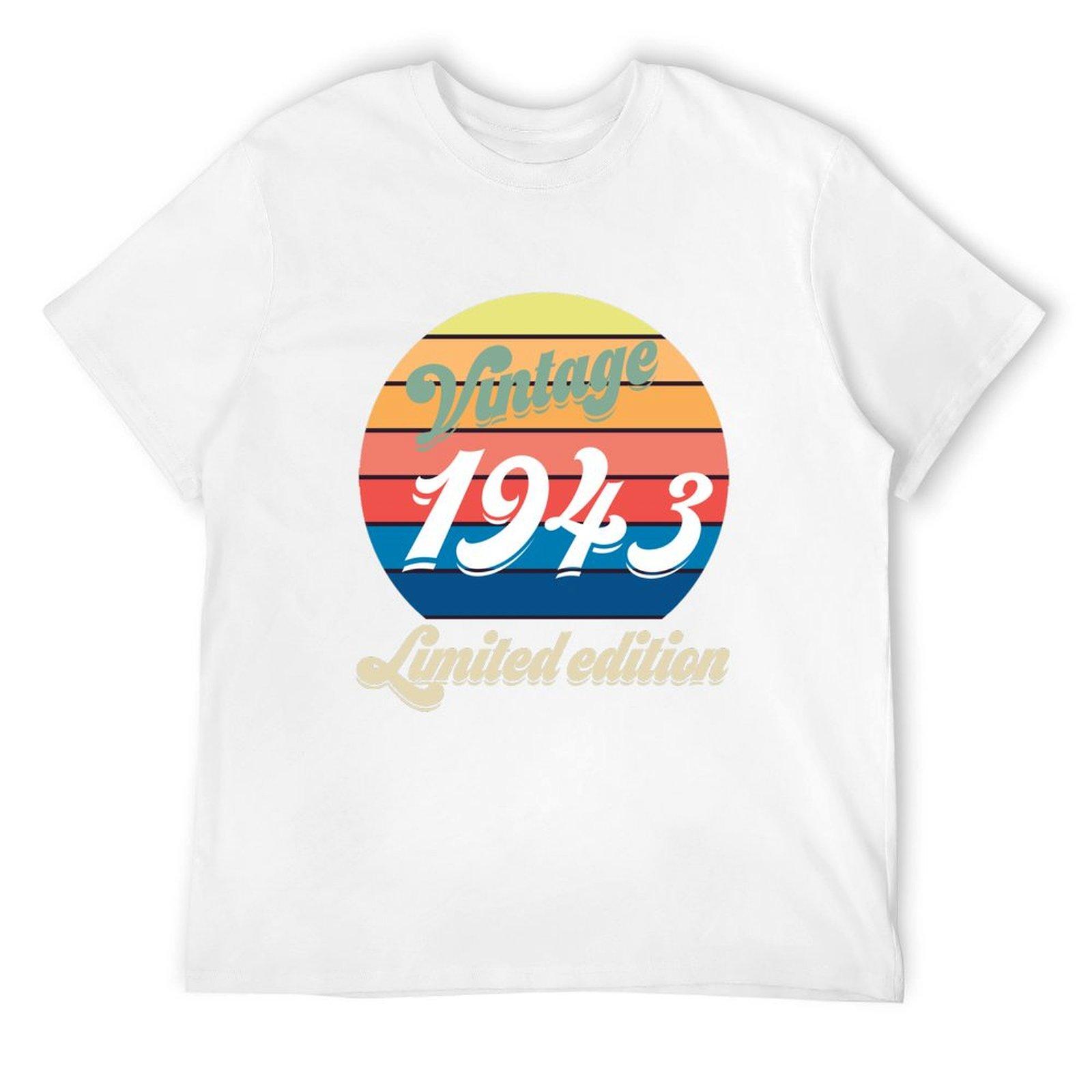 

80th birthday T-Shirt customs design your own aesthetic clothes baggy shirts Short sleeve tee men S