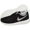 Nike Roshe Run Slip Resistant Abrasion Resistant Low top Kids' Running Shoes Black Teenagers 599728-007