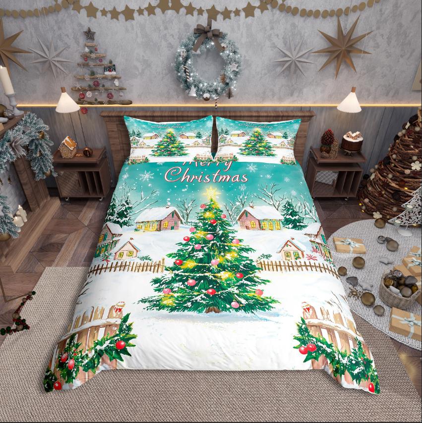 Comforter Homewish Merry Christmas Festival Xmas For Kids Bedding Sethappy New Year Decor