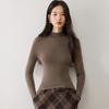 Lekasha 100% Cashmere Half High Collar Sweater, 18 Gauge, 60-Count Fine Spun Yangtze Yarn
