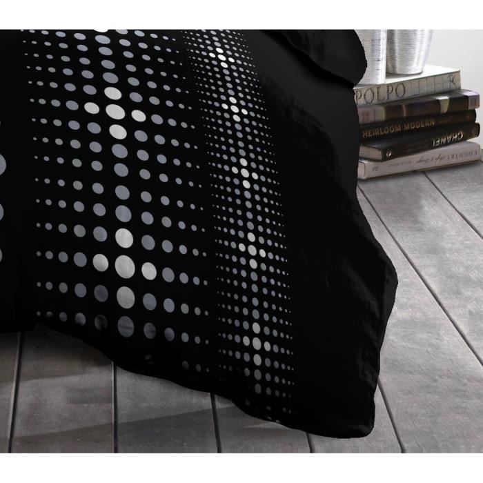 STEEVY Microfiber Duvet Set 220x240cm and 2 Pillowcases 63x63cm Black