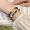 Tourmaline Beaded Flower Bracelet - A Unique and Stylish Hand Chain with A Small-batch Design.