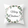 Merry Christmas Printed White Putetrekk Christmas Style Putetrekk Hjem Sofa Dekor Putetrekk