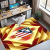 Atletico Madrid Pattern Rug, Indoor/Outdoor Mat, for Picnic, Gameroom, Bedroom, Office, Living Room, Home Decor Carpet, Birthday Gift