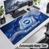 Custom Name Text Mouse Pad Brighton & Hove Albion Football Personalized Desk Pad For Work And Gaming
