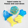 Summer Pet Cooling Chew Toy Freezable Textured Ring Shark Bone Ice Stick Cube Puppy Toy Water Filling Dog Teeth Cleaning Toy