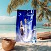 Personalized customized proof beach towel with Genshin Impact characters pattern - soft, absorbent,quick-drying,perfect swimming,camping&bathing