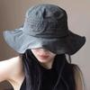Summer Fisherman Hat, Breathable Mesh Big Brim Quick-Drying Sun Hat, Sweat-resistant Bucket Hat for Hiking Camping Fishing Outdoor Use