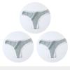 3 Pcs/Set Women Panties G-String Underwear Fashion Thong Sexy Cotton Panties Ladies G-string Soft Lingerie Solid Low Rise Panty
