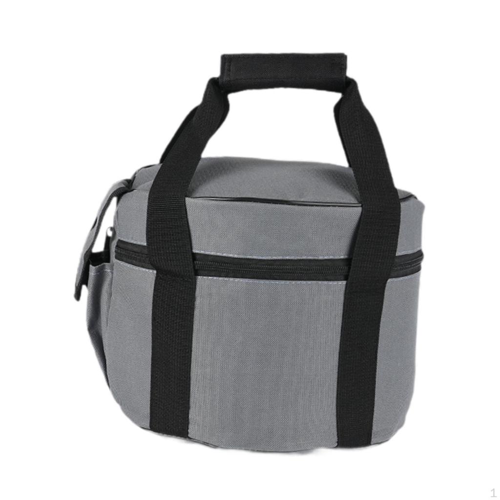 Outdoor Cooking Utensils Storage Bag Camping Cylinder Cookware Organizer with Handle for Party