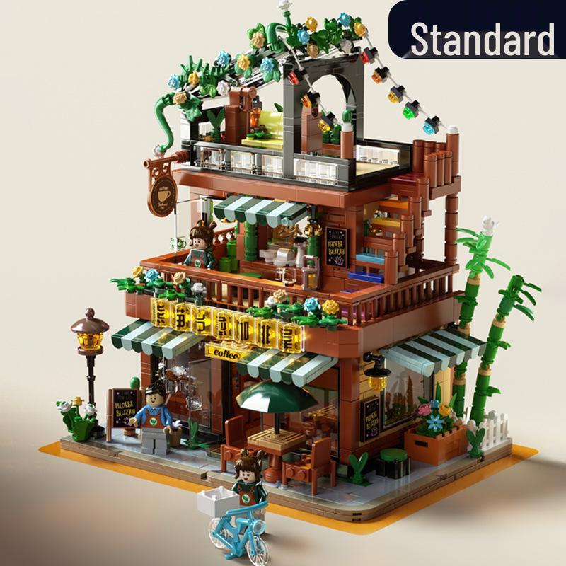 Panda Healing Cafe: Educational Building Block Model for Kids