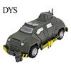 Extreme Weather Collectible 3D Printed Storm Car Model with Rotating Wind Sensor and Rollable Wheels, Detailed Armor Vehicle Realistic Tornado Replica