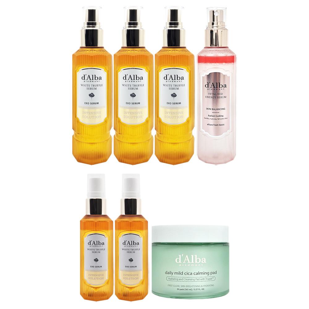 

[Large Capacity] d Alba Exo Mist Serum 160ml x 3 + Red 160ml + 60ml x 2 + Calming Pad Exo Serum 160mlx3+Red 160ml+60mlx2+Calming Pad