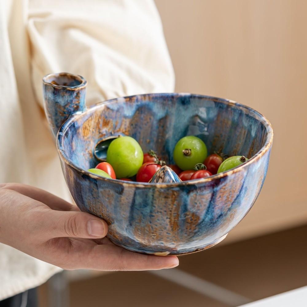 Self-Spinning Self-Rotating Berry Bowl Vortex-Style Fruit Cleaning Bowl Vegetable Washer