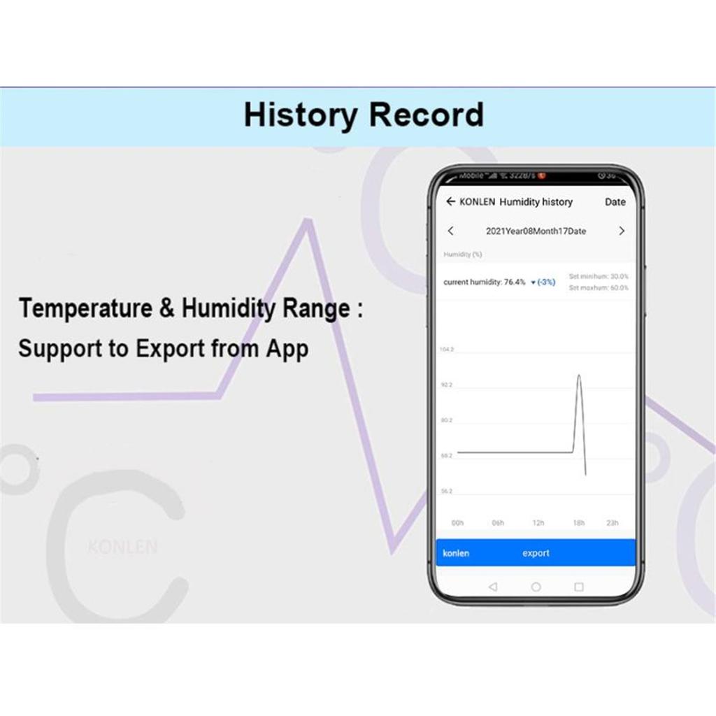 Tuya WIFI Hygrometer Thermometer Temperature Humidity Sensor With 3 Meter External Probe Smart Life Digital Monitor Remote Alarm