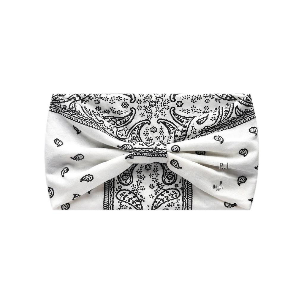 Women's European Bohemian-Style Cashew Flower Print Elastic Sports Headband