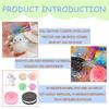 Taba Squishy Spielzeug Set, 7 Stück Fufu Quetschspielzeug Squishes Set, Fufu Regenbogen Squishy Katzenpfote, Süßer Pinguin, Mochi Squishy Kekse Quetschspielzeug Set für