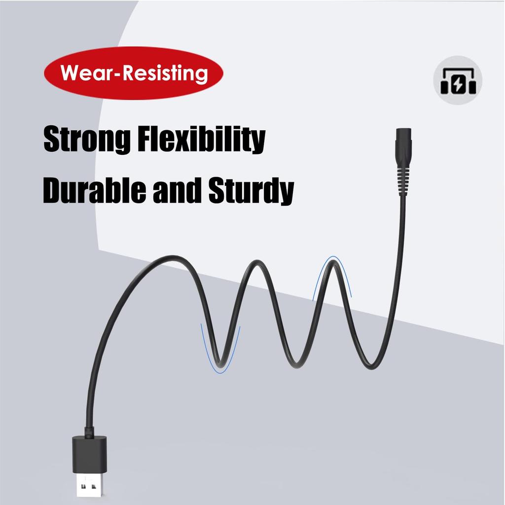 5Ft Charger Cord Fit for Suprent Clippers,Fit for Ceenwes Hair Clippers,Fit for Andis Cordless Dog Trimmer Charging Power Cord