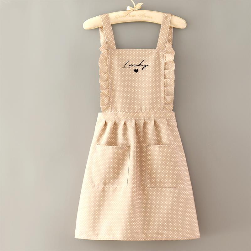 Japanese Style Oil-Proof Women's Apron for Manicure, Catering, and Cooking - Summer Work Uniform