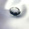 Серебряное кольцо с топазом Лондон Блю 3.407ct (2062462) 3.42 гр. 925 пробы