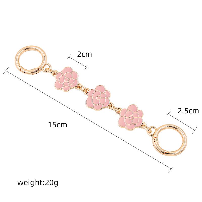 

Удлинитель цепочки для сумки с цветами - Декоративный металлический удлинитель плечевого ремня для сумок для маджонга