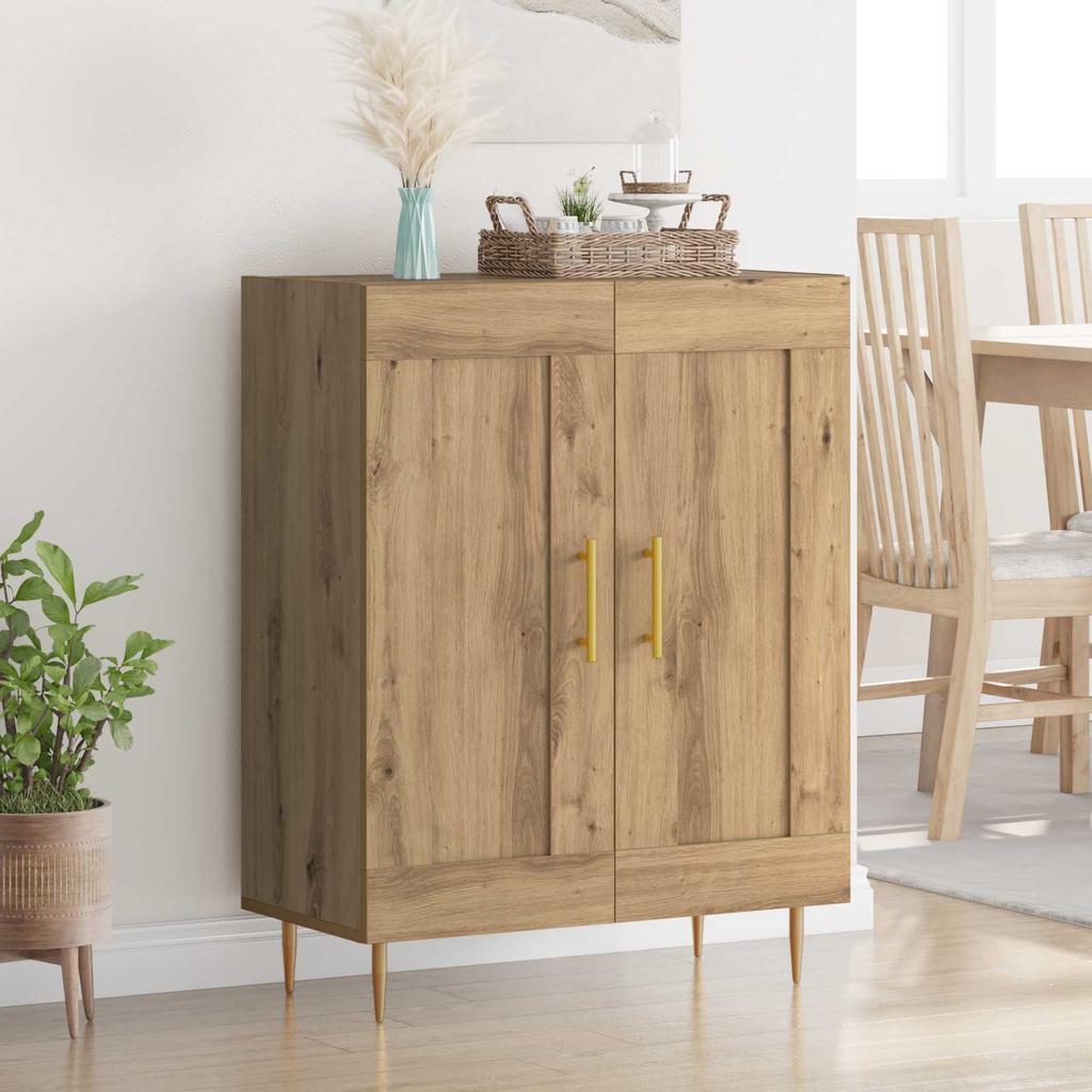 Sideboard Artisan Oak 69.5 x 34 x 90 cm Composite Wood and Iron