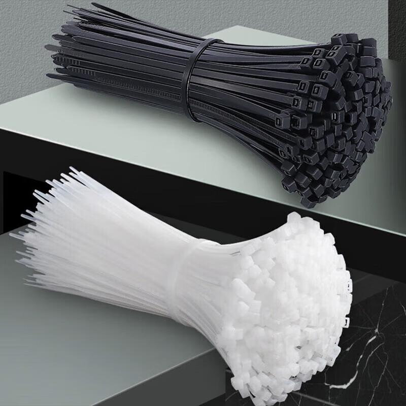 White Nylon Cable Ties, 5.2x350mm, 250-Pack